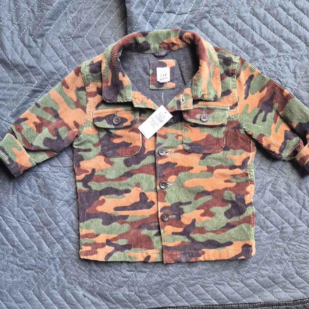 GAP Baby Camo Corduroy Jacket 18-24months